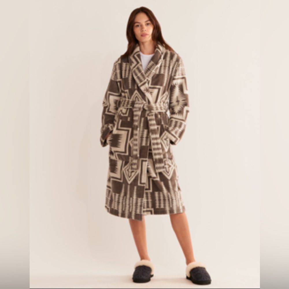 Pendleton Cotton Terry Velour Robe | Size XS